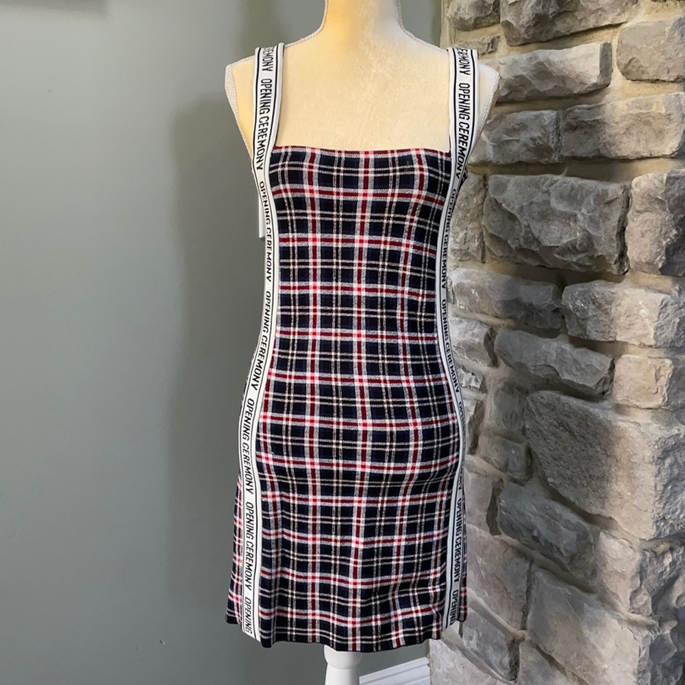 Opening Ceremony plaid dress